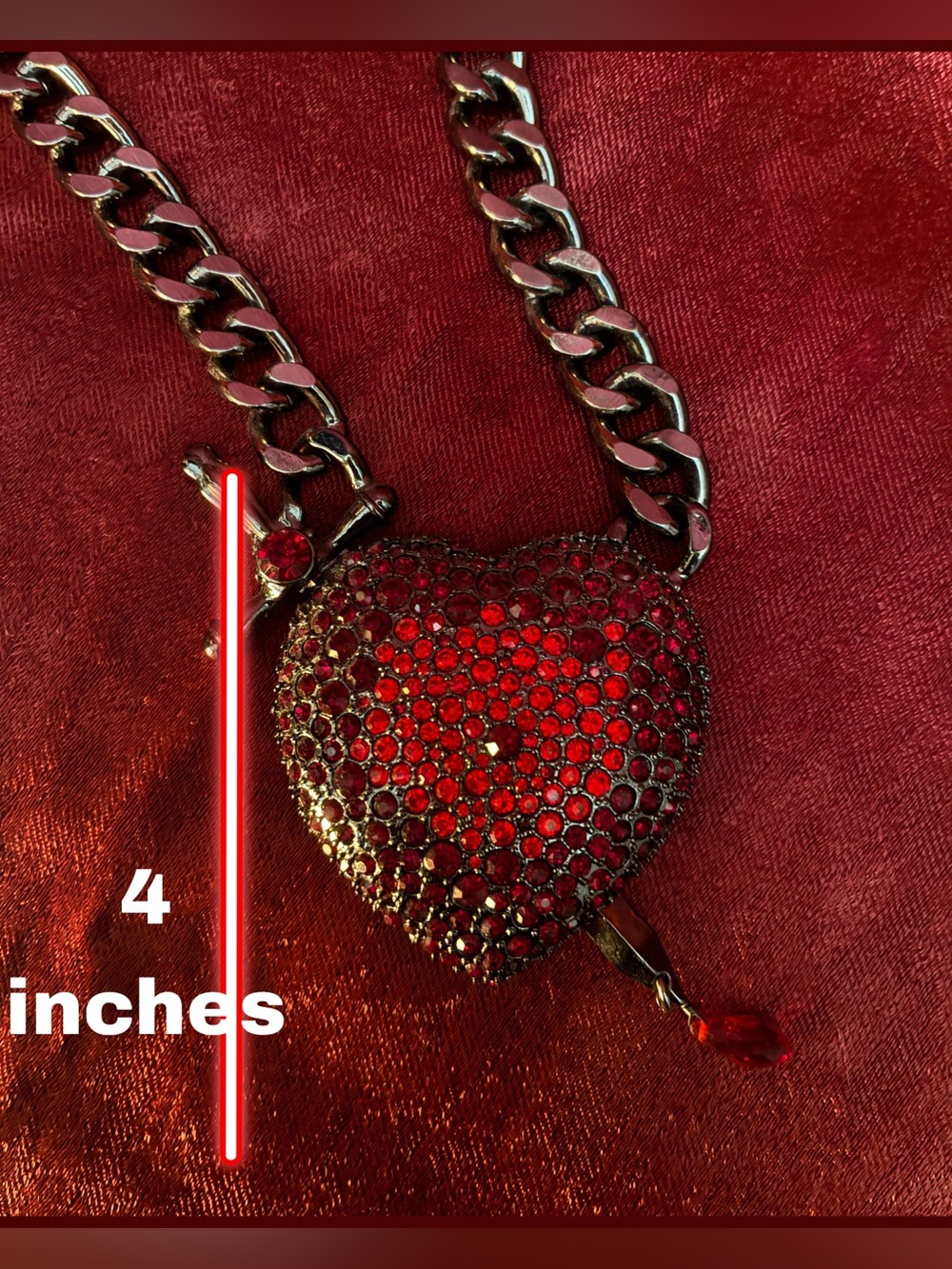 Bleeding Heart Necklace - Picture 5 of 6